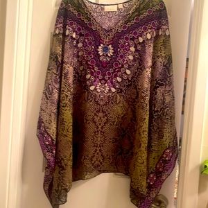 BELLE BY KIM GRAVEL Blouse with beautiful embellishments. Size 3X NEW